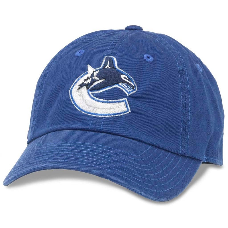 قبعة AMERICAN NEEDLE Blue Line NHL Team Dad، فانكوفر كانوكس، رويال (40742A-VAC)